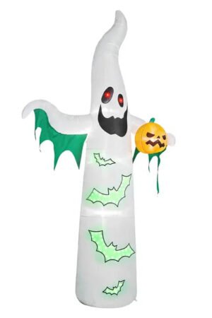 12FT Halloween Inflatable Bats & Ghosts with LED Lights