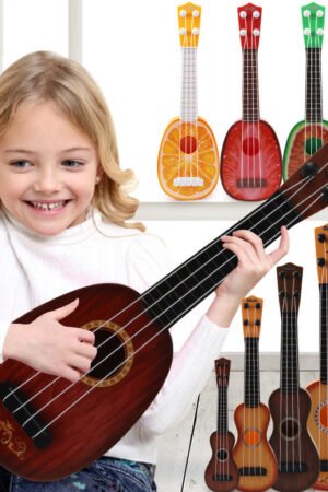 Kids Toy Ukulele, Retro Mini Guitar Musical Instrument for Kids