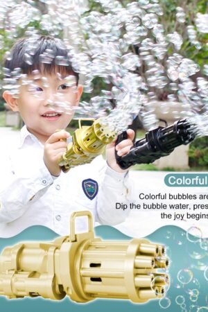 Electric Bubble Gun Machine, Automatic Bubble Blower Toy for Kids