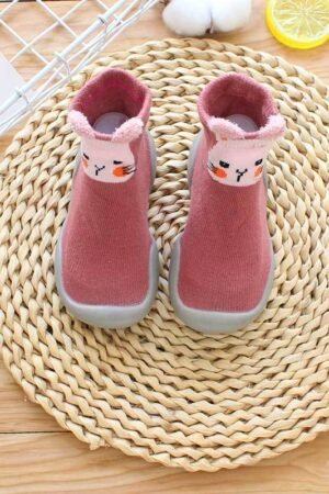Children's Non-Slip Floor Socks, Cotton Toddler Grip Socks