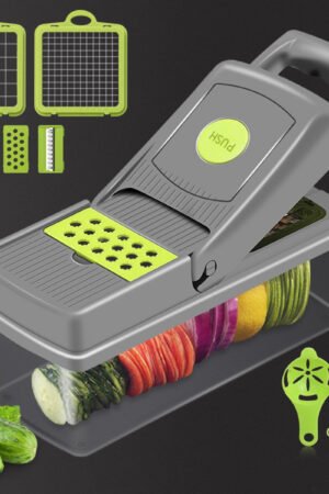 Stainless Steel Vegetable Cutter Set, Shredder Slicer with 8 Blades