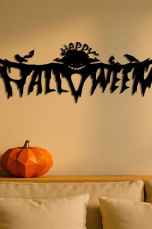 Gothic Halloween Metal Wall Art Decor, Spooky Horror Theme