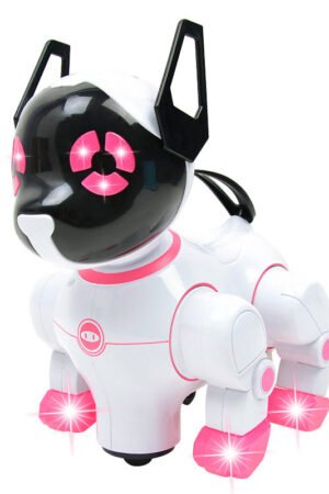 Electric Dancing Robot Dog Toy, Music & LED Light Pet for Kids