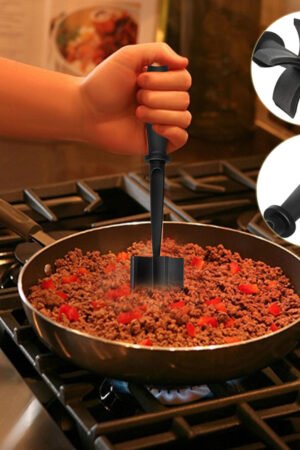 Heat Resistant Meat Chopper, Nylon Ground Beef Masher and Potato Masher