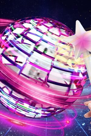 Magic Flying Ball Toy, LED Spinning Boomerang Drone for Kids