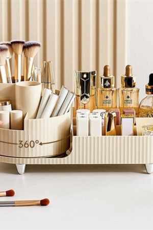 Rotating Makeup Organizer - Large Capacity Brush Holder