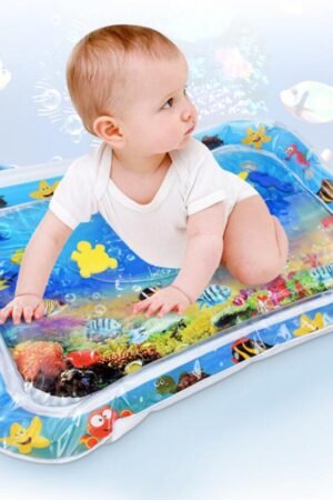 Baby Inflatable Water Mat, Infant Tummy Time Sensory Play Pad