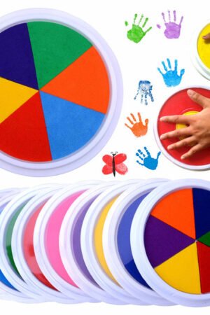 Kindergarten Finger Paint Ink Pad, Non-Toxic Washable Pigment