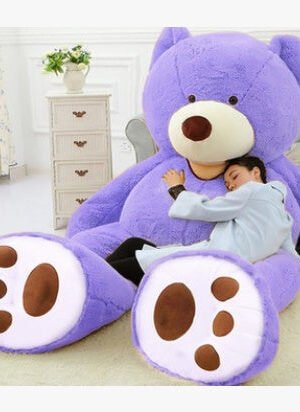 Giant Teddy Bear Leather Shell, Soft Plush Toy Cover Semi-Finished