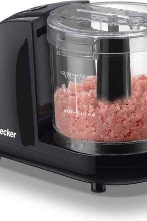 Mini Electric Food Chopper, 1.5 Cup Compact Food Processor, 100W