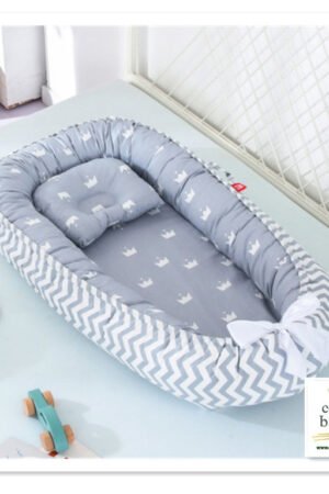 Portable Baby Crib, Washable Foldable Travel Bed for Infants