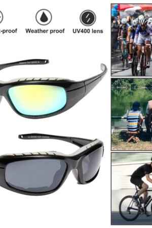 2-Pairs Motorcycle Padded Foam Wind-Resistant Riding Glasses