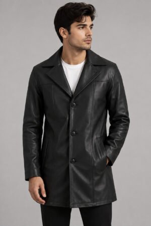 Black Leather Coat