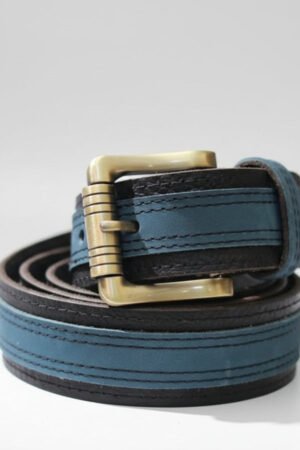 Blue Black Premium Cow Leather Belt