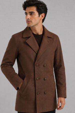 Brown Leather Coat