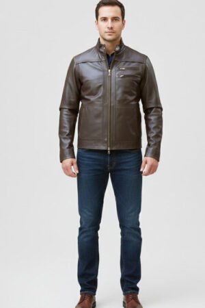 Dark Brown Sheep Leather Jacket