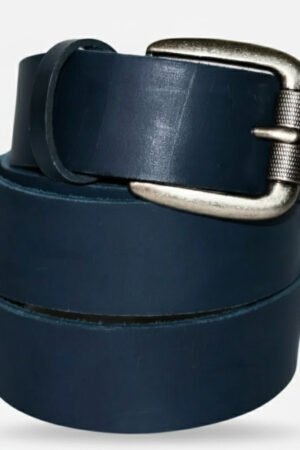 Formal Dark Blue Sheep Leather Belt