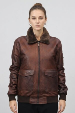 Ladies Aviation Jacket – Terry Brown