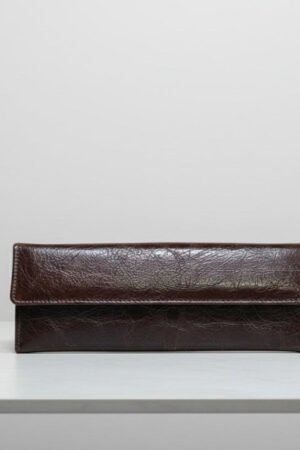 Premium Cow Leather Clutch Strap Bag