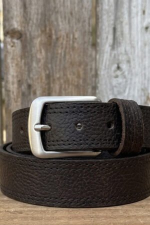 Slim Narrow Black Belt for Men