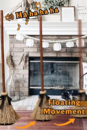Floating Witch Broom-dancing Broom Haunted By Ghosts