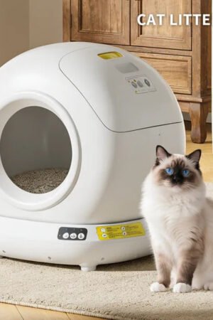 78L Smart Automatic Cat Litter Box with Tuya App & Safety Sensors