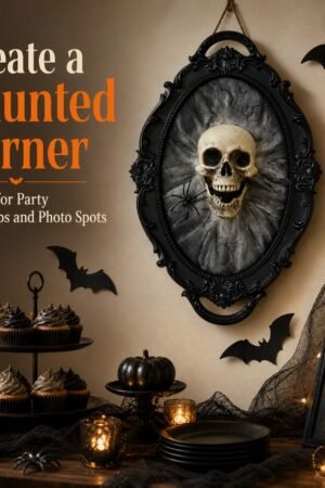 Dark Gothic Spider Skull Wall Horror Decoration