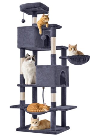 66.9" Multi-Level Cat Tree Tower with Condos and Perches